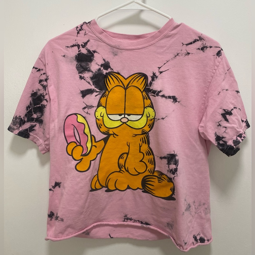 Garfield Pink Tie-Dye T-Shirt